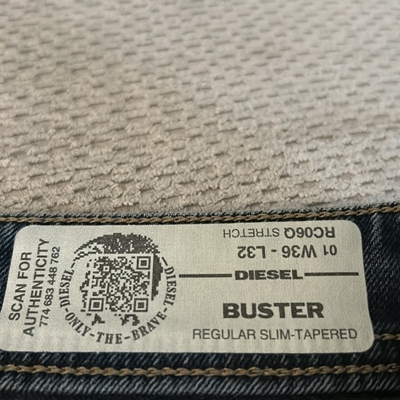 Men’s Diesel jeans size W 36 L 32 - Picture 5 of 8